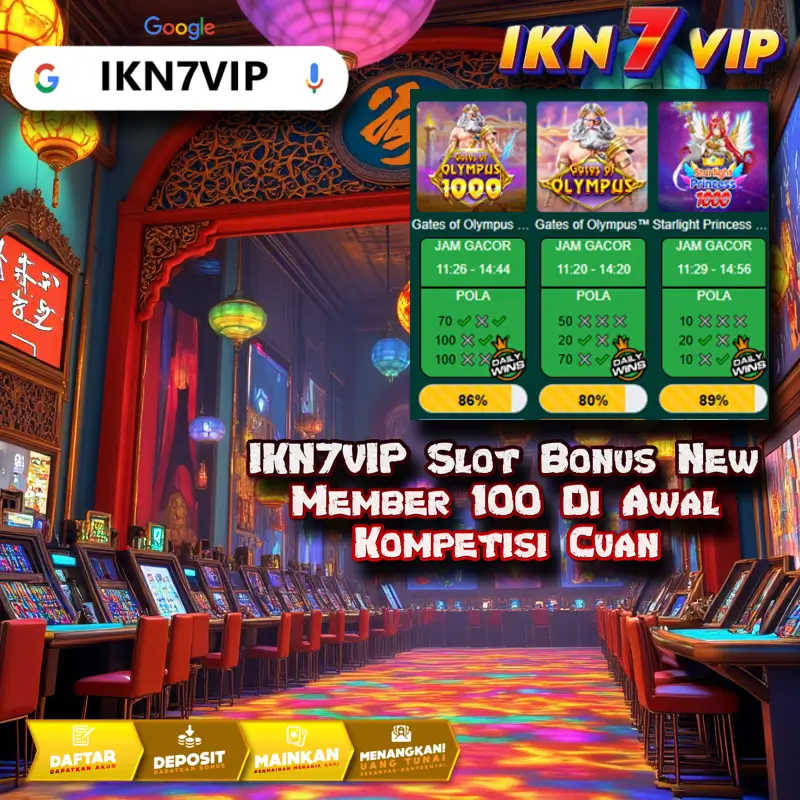 IKN7VIP: Slot Bonus New Member 100 Di Awal Kompetisi Cuan